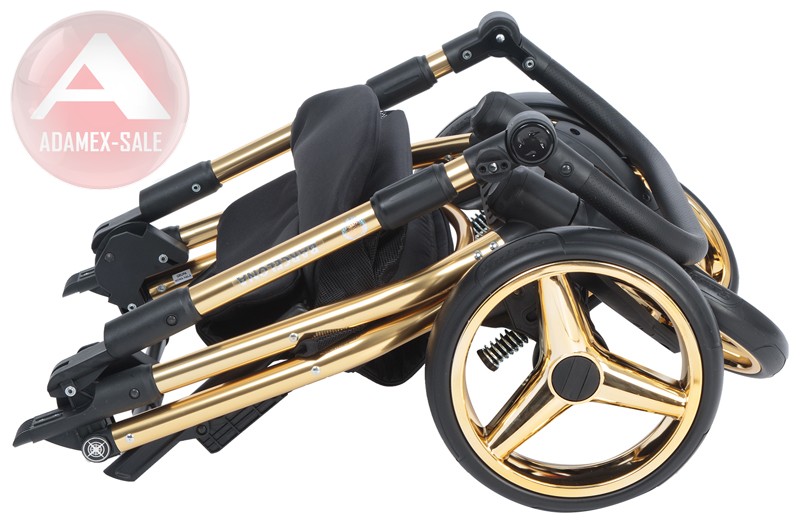 коляска adamex barcelona special edition 3 в 1 шасси в сложенном состоянии