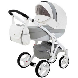 Детская коляска Adamex Barletta Eco 3 в 1 19S серый/ серый