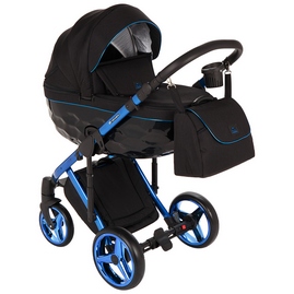 Детская коляска Adamex Chantal Special Edition 3 в 1 C10 черный синий