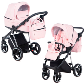 Детская коляска Verona Special Edition 2 в 1 VR-331 кожа розовая