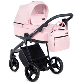 Детская коляска Verona 2 в 1 VR-220 кожа розовая розовый