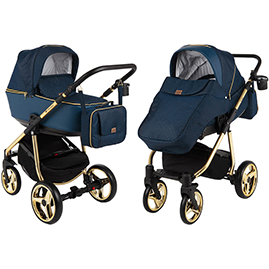 Детская коляска Adamex Reggio Special Edition 2 в 1 Y807-A синий