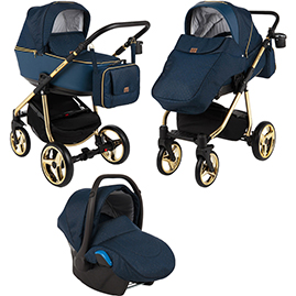 Детская коляска Adamex Reggio Special Edition 3 в 1 Y807-A синий