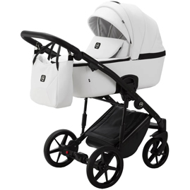 Детская коляска Adamex Mobi Air Deluxe 3 в 1 M-SA1 белая кожа