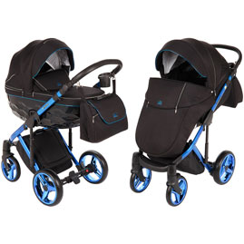Детская коляска Adamex Chantal Special Edition 2 в 1 C10 черный синий