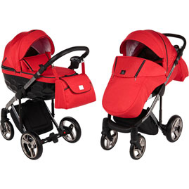 Детская коляска Adamex Chantal Special Edition 2 в 1 C7 красный